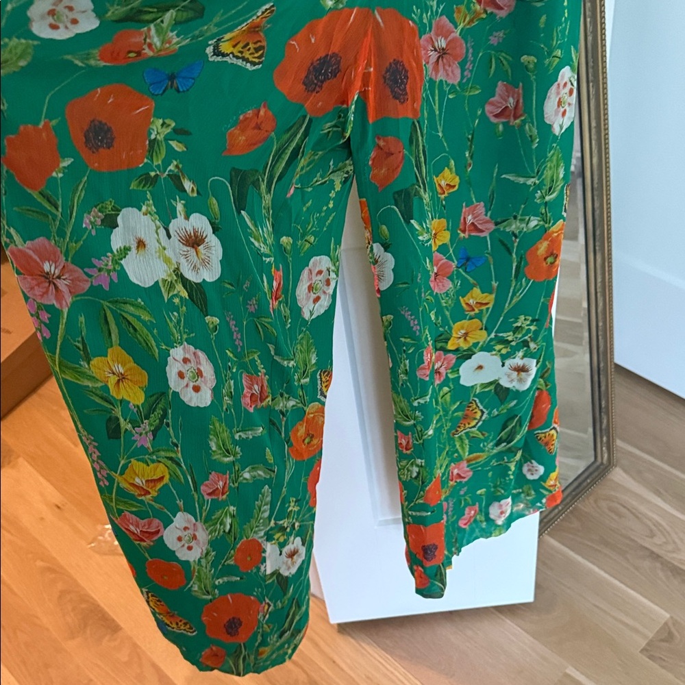 Cara Cara Green Floral Halter Jumpsuit - Picture 8 of 8
